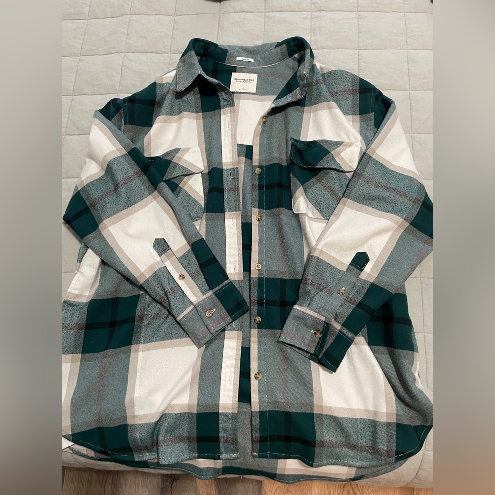 A&F plaid flannel shirt